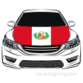 Bandera de Perú Bandera de capota de coche 100% Telas elásticas 100 * 150cm